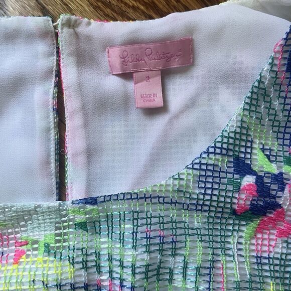 Lilly Pulitzer Hilah Matching Set Skirt and Crop Top Island Time Size 2 Tropical - Picture 10 of 15